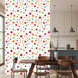 Papier Peint Pour Les Enfants - Étoiles Colorées – Image 4