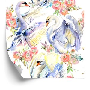Papier Peint Cygnes Comme Peints – Image 2