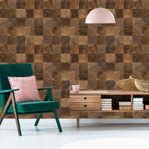 Papier Peint Mosaïque En Bois – Image 6