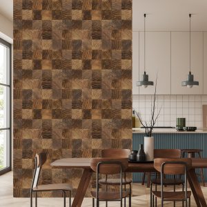 Papier Peint Mosaïque En Bois – Image 4