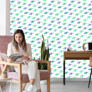 Papier Peint Hélicoptères Pastel Colorés Pour Enfants – Image 7