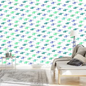 Papier Peint Hélicoptères Pastel Colorés Pour Enfants – Image 3