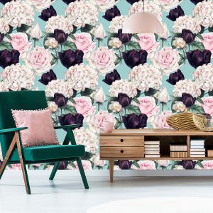 Papier Peint Roses Aux Couleurs Douces – Image 6