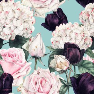 Papier Peint Roses Aux Couleurs Douces – Image 1