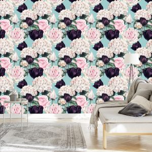 Papier Peint Roses Aux Couleurs Douces – Image 3