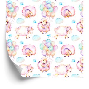 Papier Peint Moutons Dans Les Nuages – Image 2
