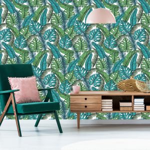 Papier Peint Feuilles De Jungle De Monstera – Image 6
