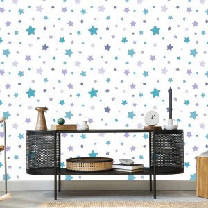 Papier Peint Pour Les Enfants - Étoiles Multicolores – Image 5