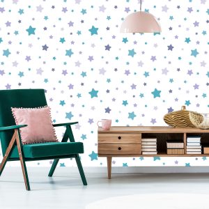 Papier Peint Pour Les Enfants - Étoiles Multicolores – Image 6