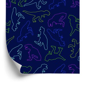 Papier Peint Les Dinosaures Colorés Pour La Chambre D'un Bébé – Image 2
