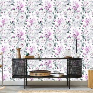 Papier Peint Roses Pivoines Plantes – Image 5