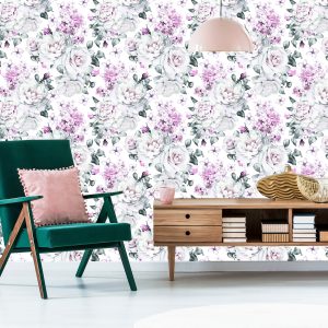 Papier Peint Roses Pivoines Plantes – Image 6