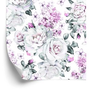 Papier Peint Roses Pivoines Plantes – Image 2