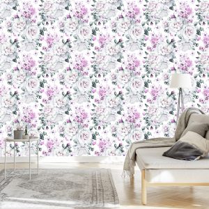 Papier Peint Roses Pivoines Plantes – Image 3