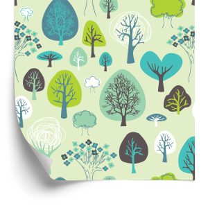 Papier Peint Plantes Vertes Arbre Chambre D'enfants – Image 2