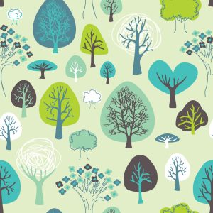 Papier Peint Plantes Vertes Arbre Chambre D'enfants – Image 1