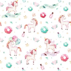 Papier Peint Pour Les Enfants - Belles Licornes – Image 1