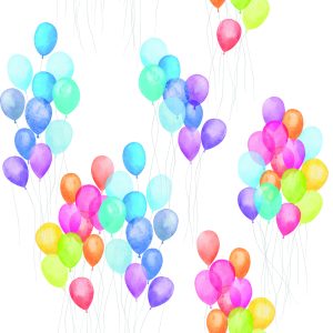 Papier Peint Ballons Colorés – Image 1