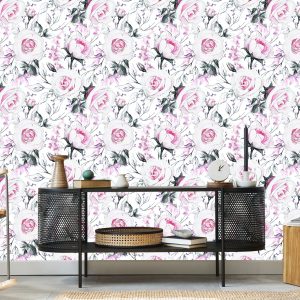 Papier Peint Roses Comme Dessiné – Image 5