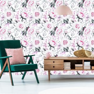 Papier Peint Roses Comme Dessiné – Image 6