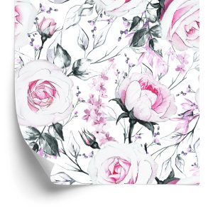 Papier Peint Roses Comme Dessiné – Image 2