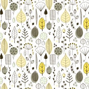 Papier Peint Feuilles Chambre D'enfant De Style Scandinave – Image 1