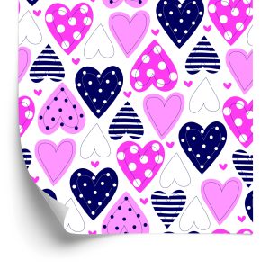 Papier Peint Pour Les Enfants - Jolis Coeurs Colorés – Image 2