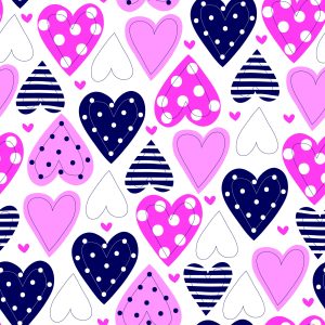 Papier Peint Pour Les Enfants - Jolis Coeurs Colorés – Image 1