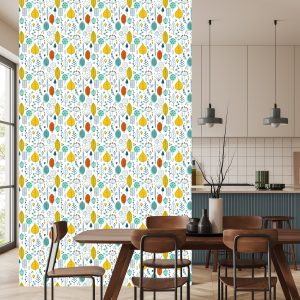 Papier Peint Feuilles Pour Enfants De Style Scandinave – Image 4