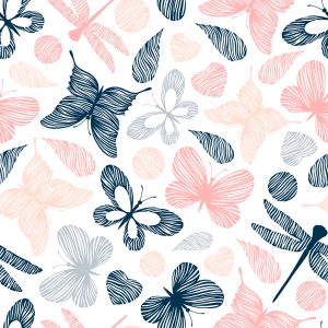 Papier Peint Papillons Colorés, Libellules, Pour Une Chambre D'enfant – Image 1