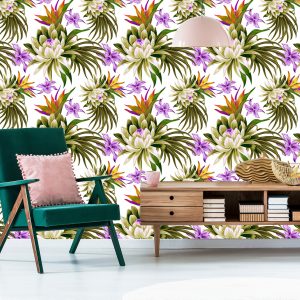 Papier Peint Fleurs De Lotus 3D – Image 6