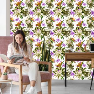 Papier Peint Fleurs De Lotus 3D – Image 7