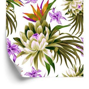 Papier Peint Fleurs De Lotus 3D – Image 2