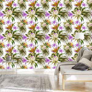 Papier Peint Fleurs De Lotus 3D – Image 3
