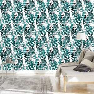 Papier Peint Feuilles Comme Peintes – Image 3