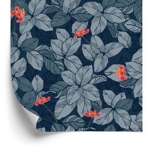 Papier Peint Fleurs Et Feuilles – Image 2