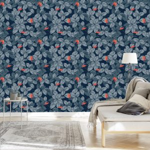 Papier Peint Fleurs Et Feuilles – Image 3