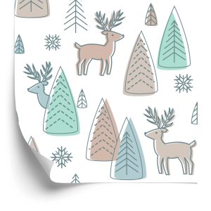 Papier Peint Cerf Pour Les Enfants Dans Le Style Scandinave – Image 2