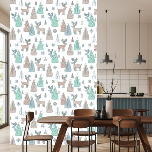 Papier Peint Cerf Pour Les Enfants Dans Le Style Scandinave – Image 4