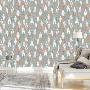 Papier Peint Pour Une Chambre Arbre Style Scandinave – Image 3