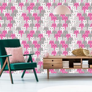 Papier Peint Pour Les Enfants - Chats Multicolores – Image 6