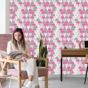 Papier Peint Pour Les Enfants - Chats Multicolores – Image 7