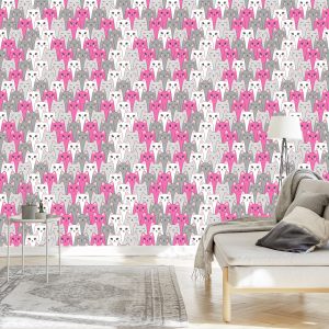 Papier Peint Pour Les Enfants - Chats Multicolores – Image 3