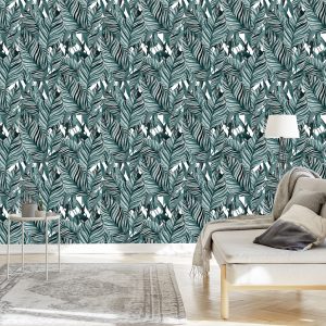 Papier Peint Feuilles Exotiques – Image 3