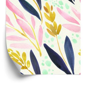 Papier Peint La Nature Dans Un Style Rétro – Image 2