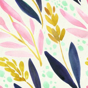 Papier Peint La Nature Dans Un Style Rétro – Image 1
