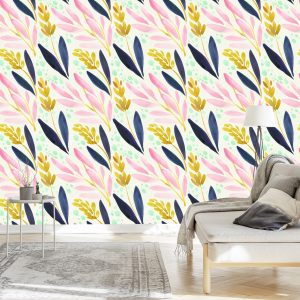 Papier Peint La Nature Dans Un Style Rétro – Image 3