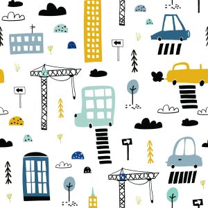Papier Peint Voitures Dans La Ville – Image 1