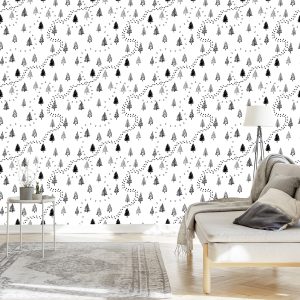 Papier Peint Arbres Pour La Chambre D'un Bébé – Image 3