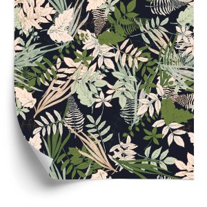 Papier Peint Feuilles Colorées Élégantes – Image 2